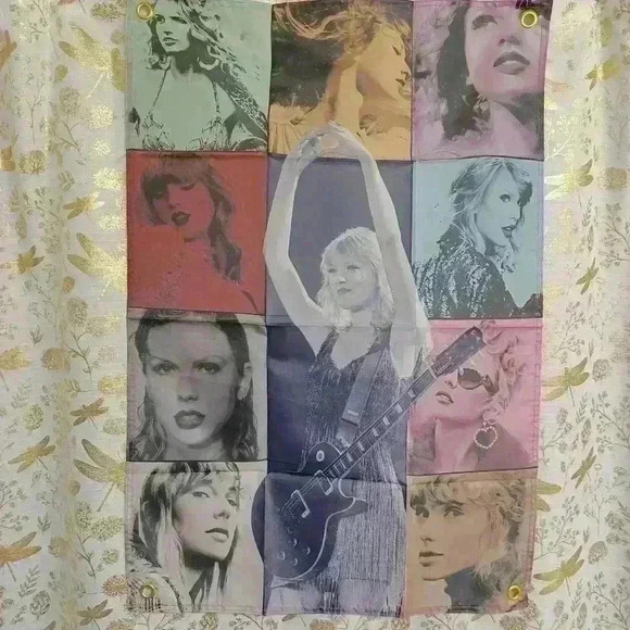 NEW Taylor Swift Fans ERAS TOUR Wall Tapestry Banner Home Fun Party Flag Small - Picture 1 of 8